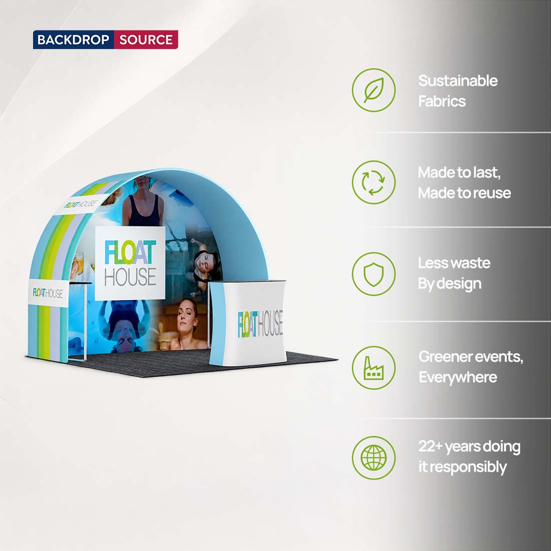 Portable Exhibit Display 10ft x 10ft - Model 27