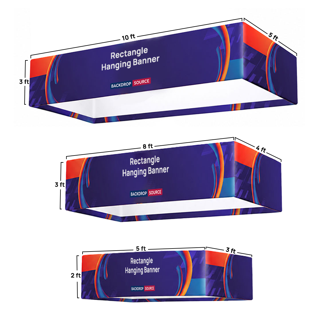 Sky Tube Rectangle Hanging Banner