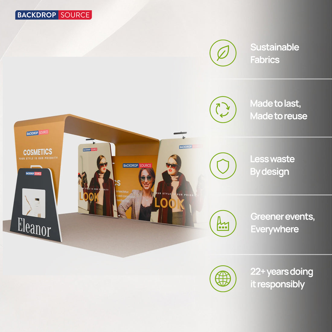Portable Exhibit Display 20ft x 10ft - Model 14