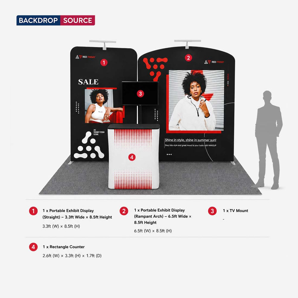 Portable Exhibit Display 10ft x 10ft - Model 2