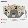 Modular Booth Kits 20ft x 20ft - Model 19