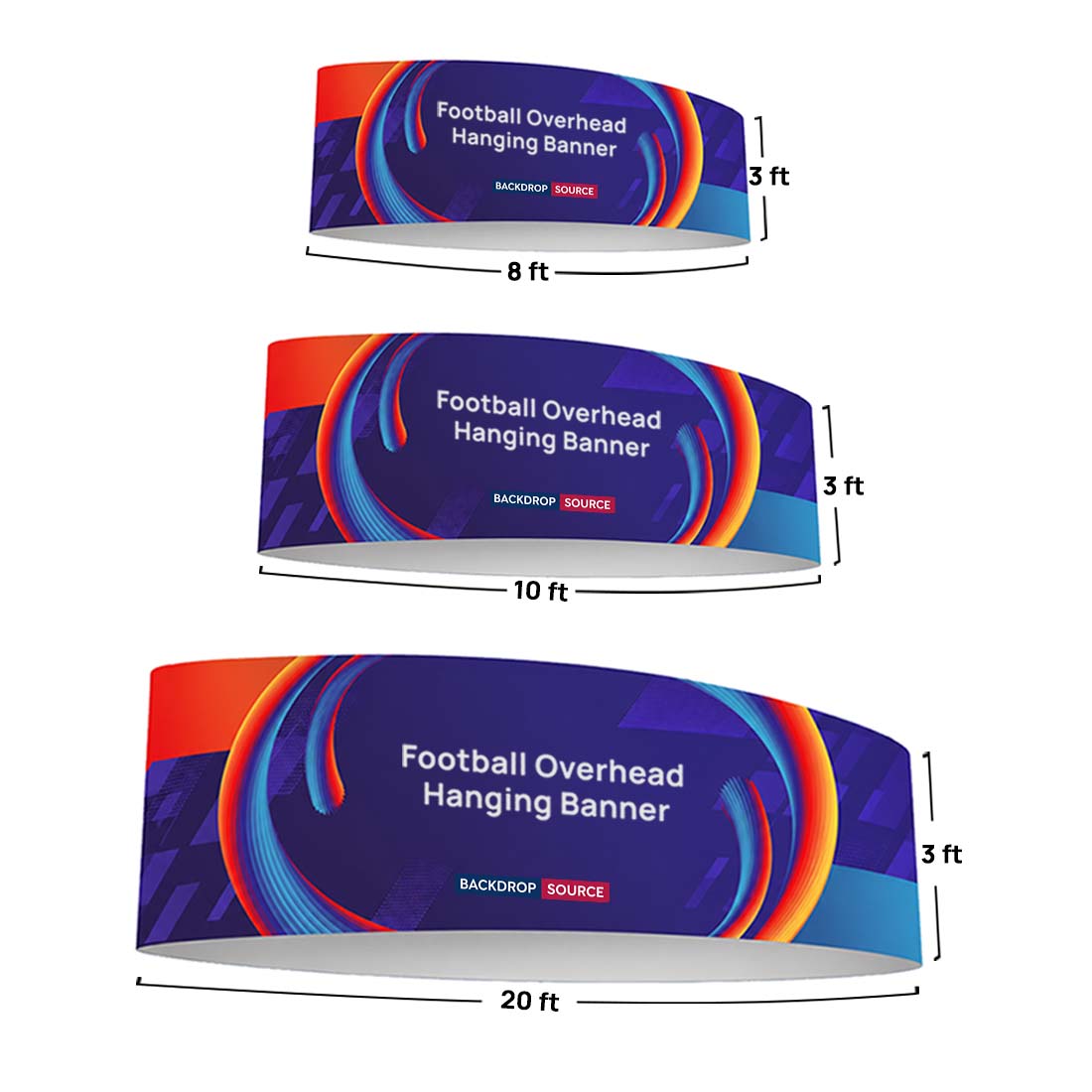 Football Overhead Hanging Banner