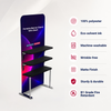 Portable Fabric Display Shelves