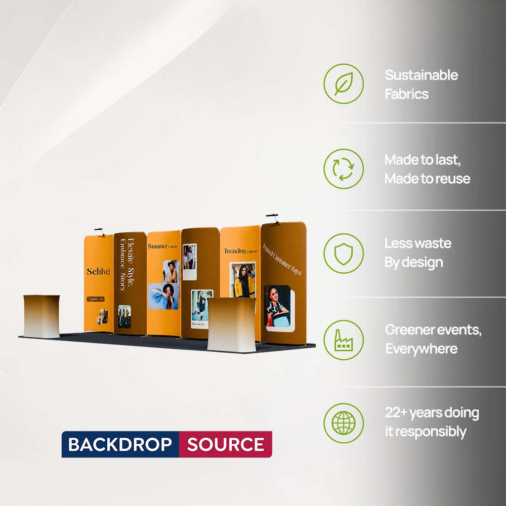 Portable Exhibit Display 10ft x 20ft - Model 17