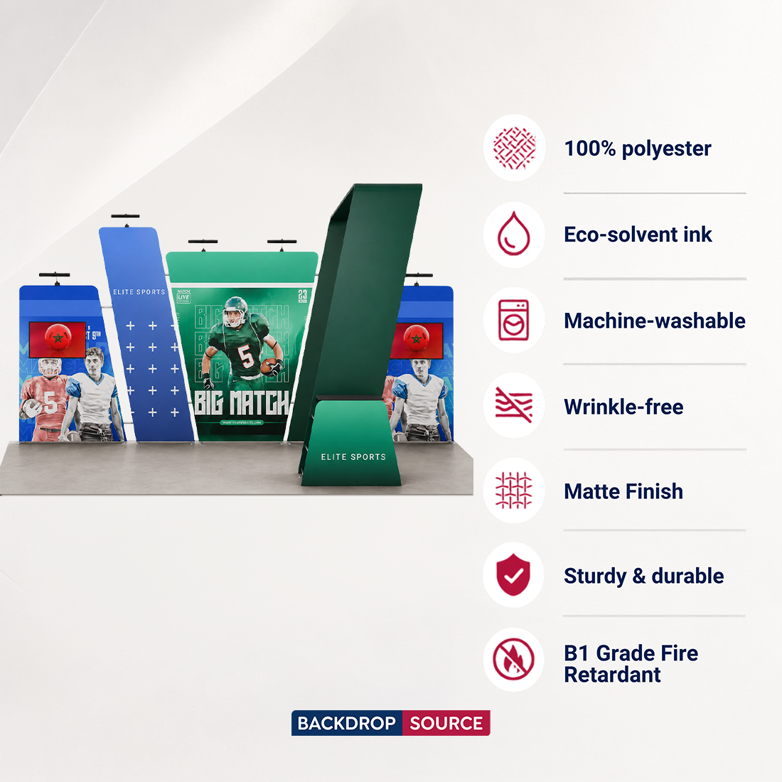 Portable Exhibit Display 20ft x 10ft - Model 16