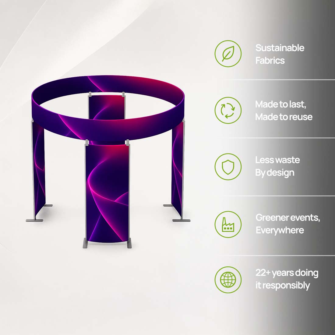 360 View 4 Panel Photo Booth Enclosure