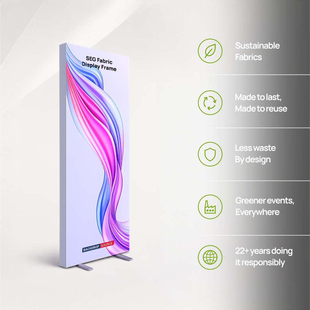 2.4" Depth SEG Fabric Display Frame – Aluminum Profile