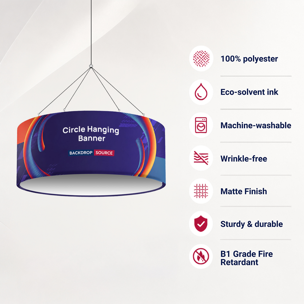 Sky Tube Circle Hanging Banner