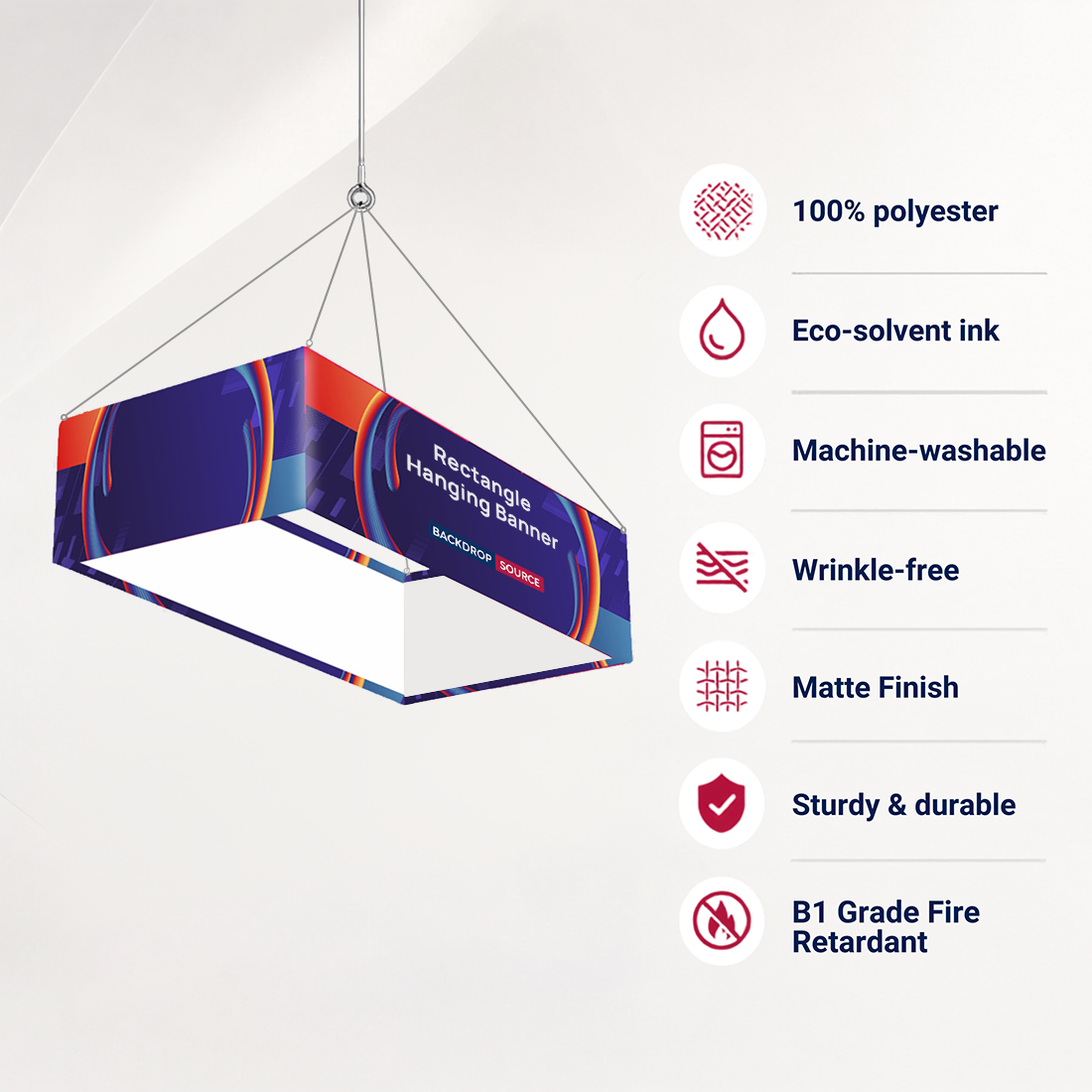 Sky Tube Rectangle Hanging Banner