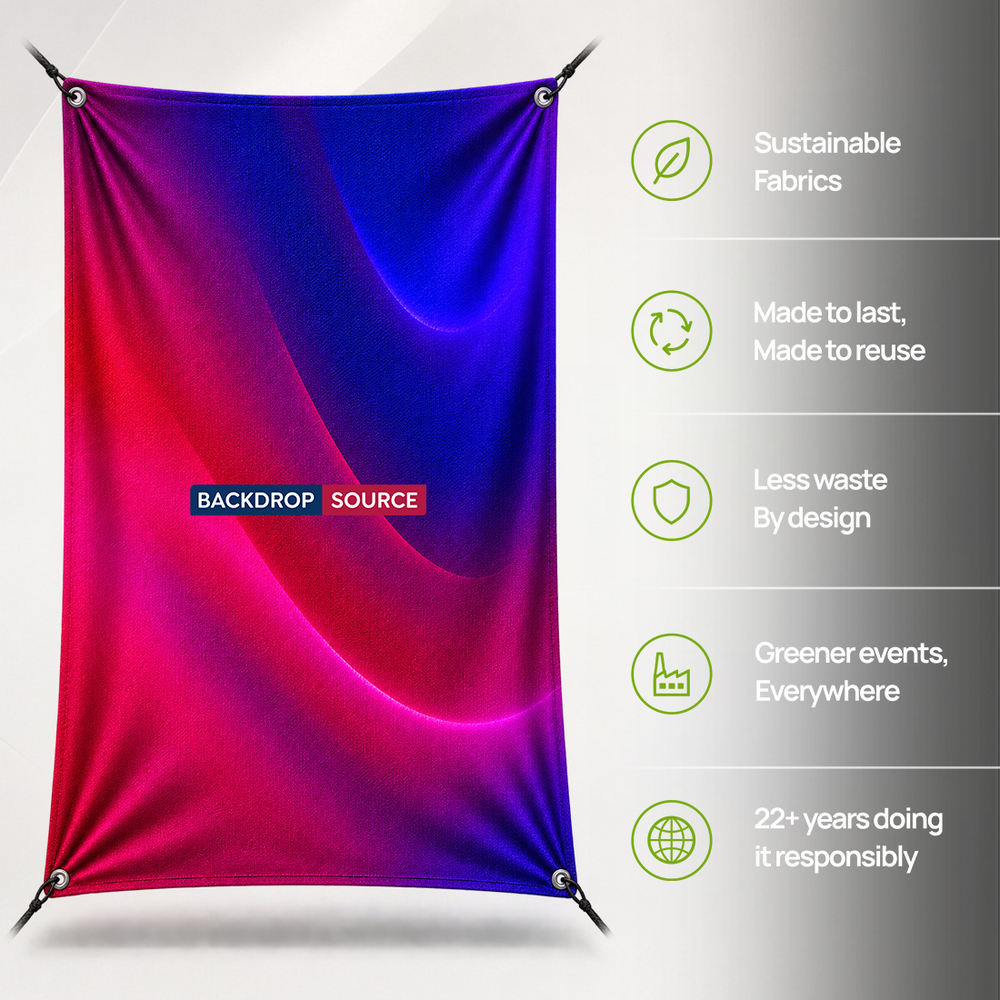Double-Sided Printed Polyester Fabric for University Events
