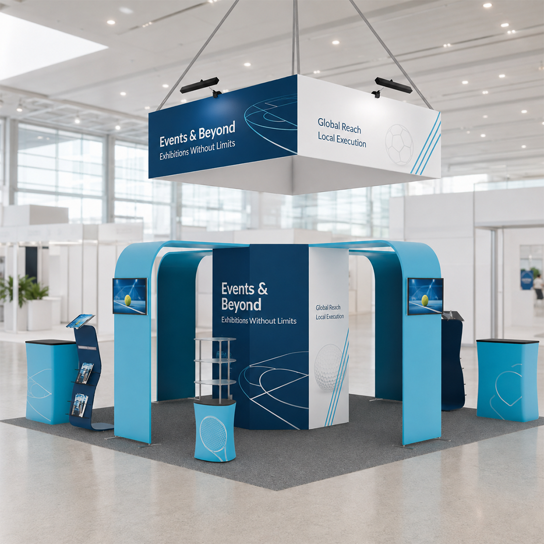 Modular Booth Kits 20ft x 20ft - Model 02