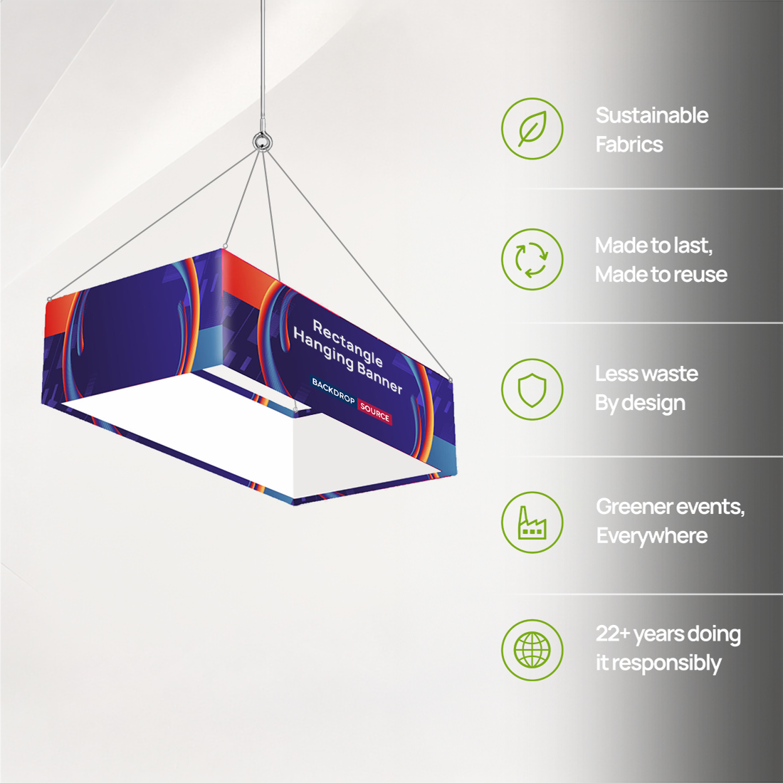 Sky Tube Rectangle Hanging Banner