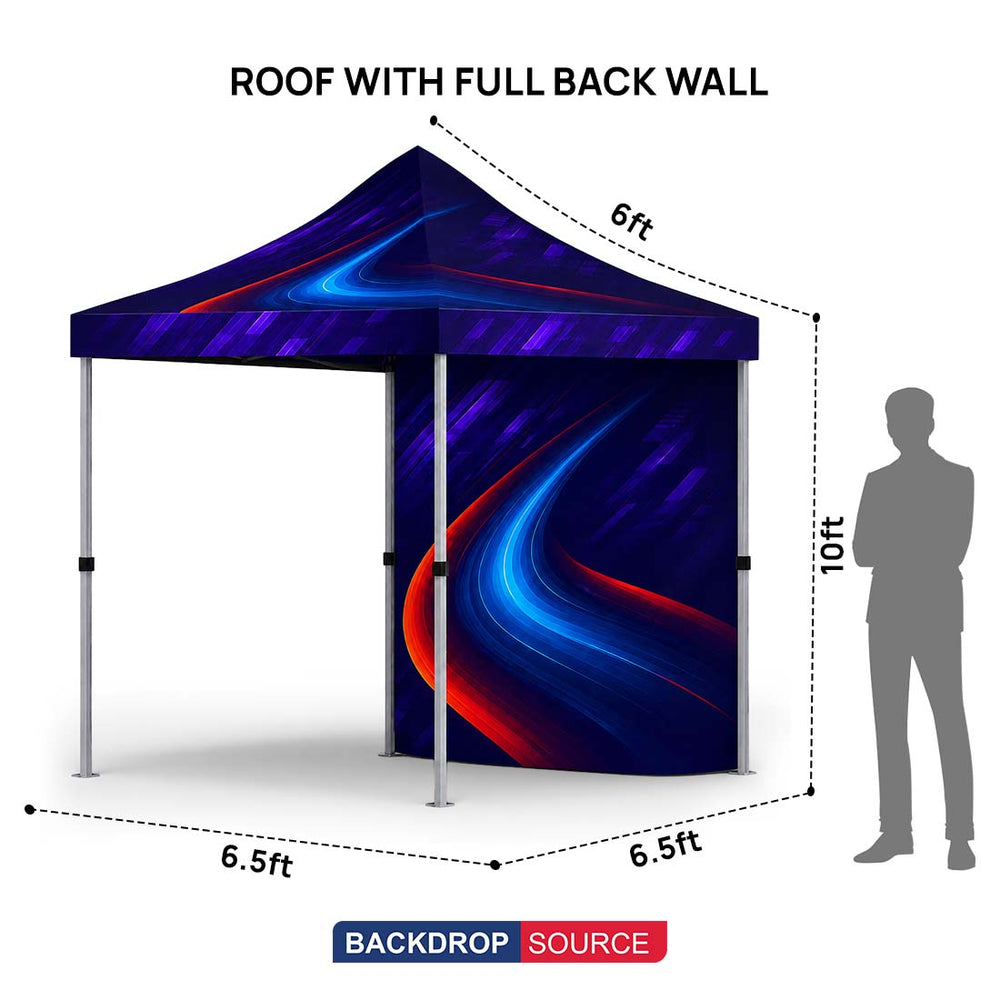 Heavy Duty Fabric Canopy Tent – 6.5ft x 10ft