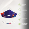 Tapered Square Hanging Display