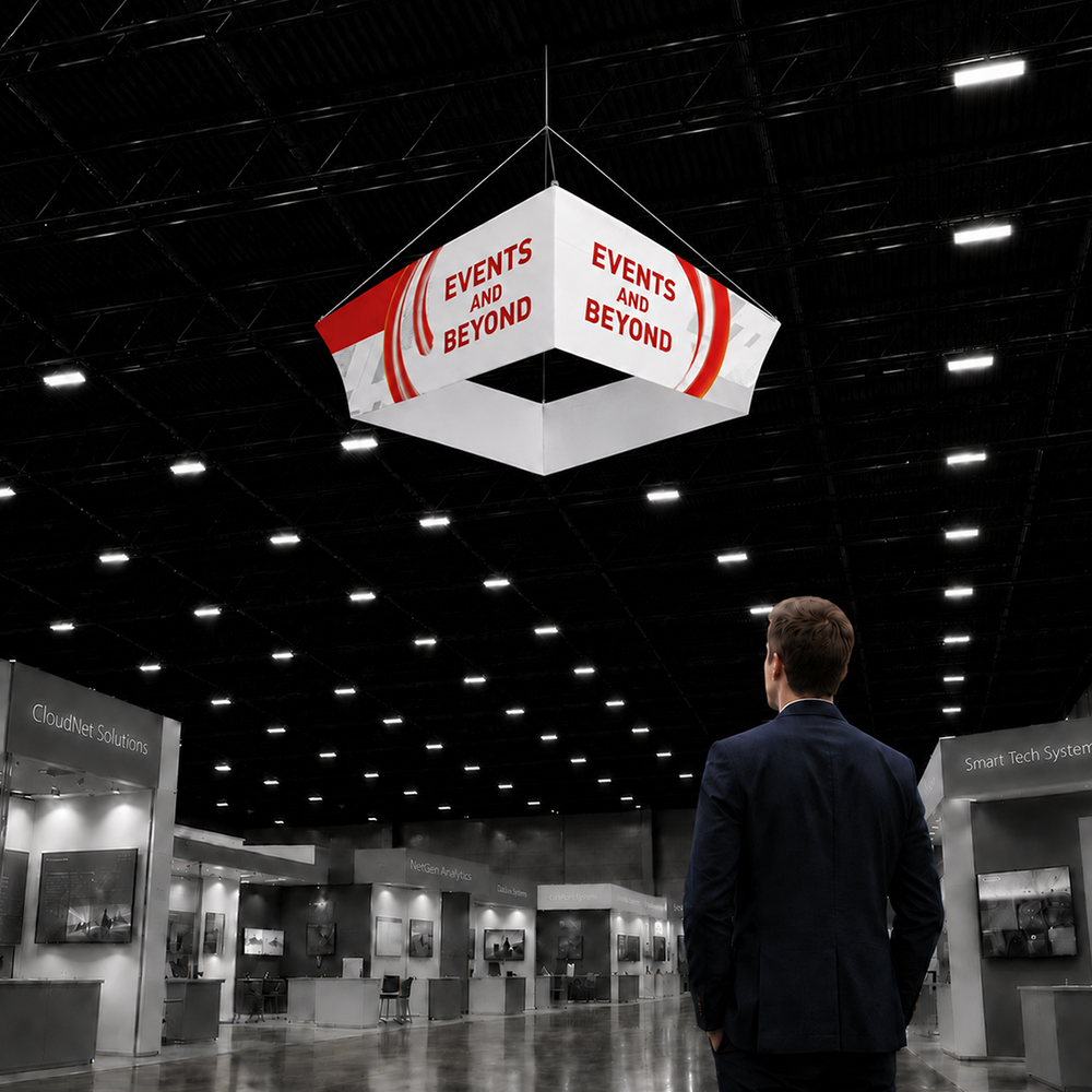 Tapered Square Hanging Display