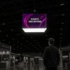 Backlit Cubic Fabric Hanging Banner