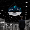 Sky Tube Hexagon Hanging Banner
