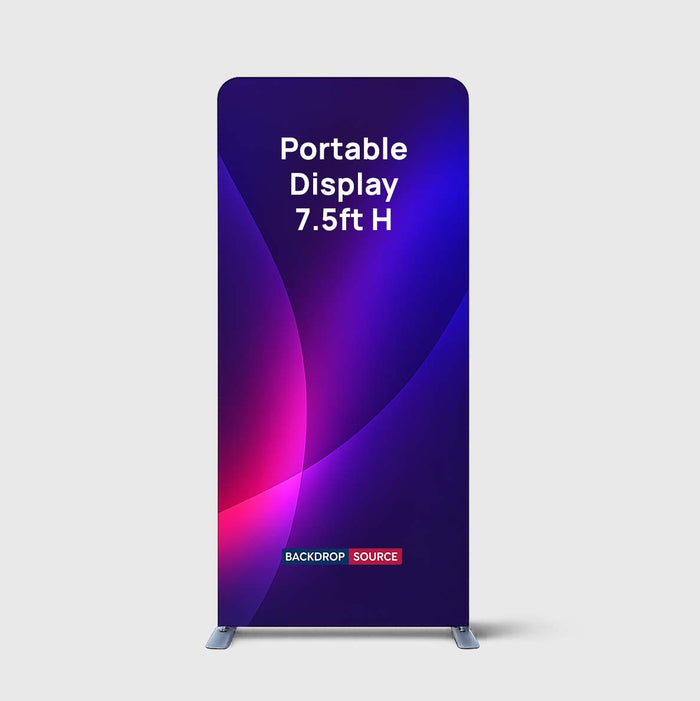 Portable 7.5ft High Fabric Exhibit Display