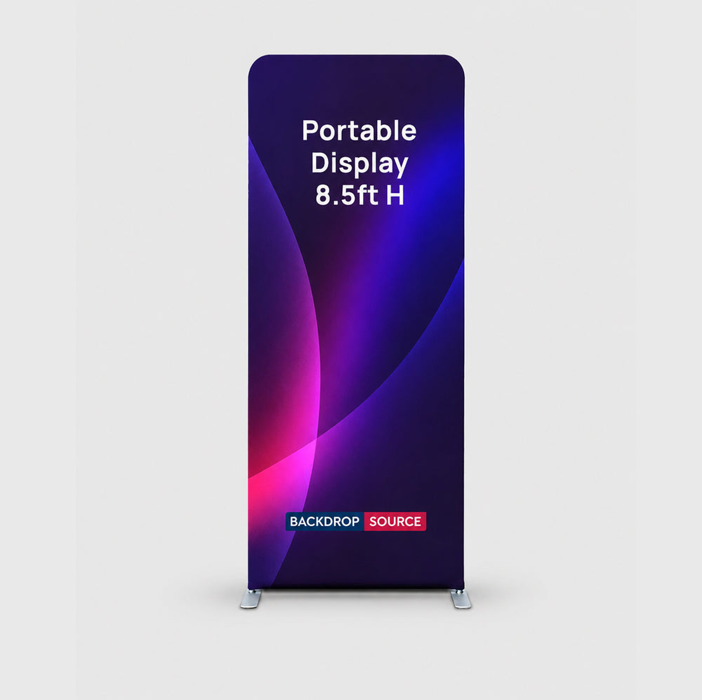 Portable 8.5ft High Fabric Exhibit Display