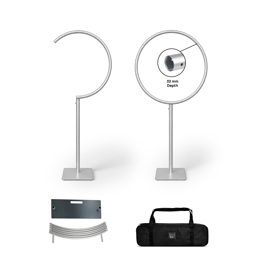 Soporte para globos de aluminio / Soporte para globos con signo de interrogación