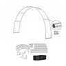 20ft C-Shaped Tension Fabric Arch with Header