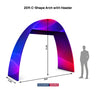 20ft C-Shaped Tension Fabric Arch with Header