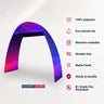 20ft C-Shaped Tension Fabric Arch with Header