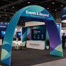 20ft C-Shaped Tension Fabric Arch with Header