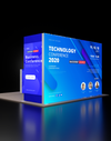 Espositore modulare SEG Lightbox da 10 piedi per fiere - Modello 1