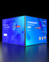 Espositore modulare SEG Lightbox da 10 piedi per fiere - Modello 4