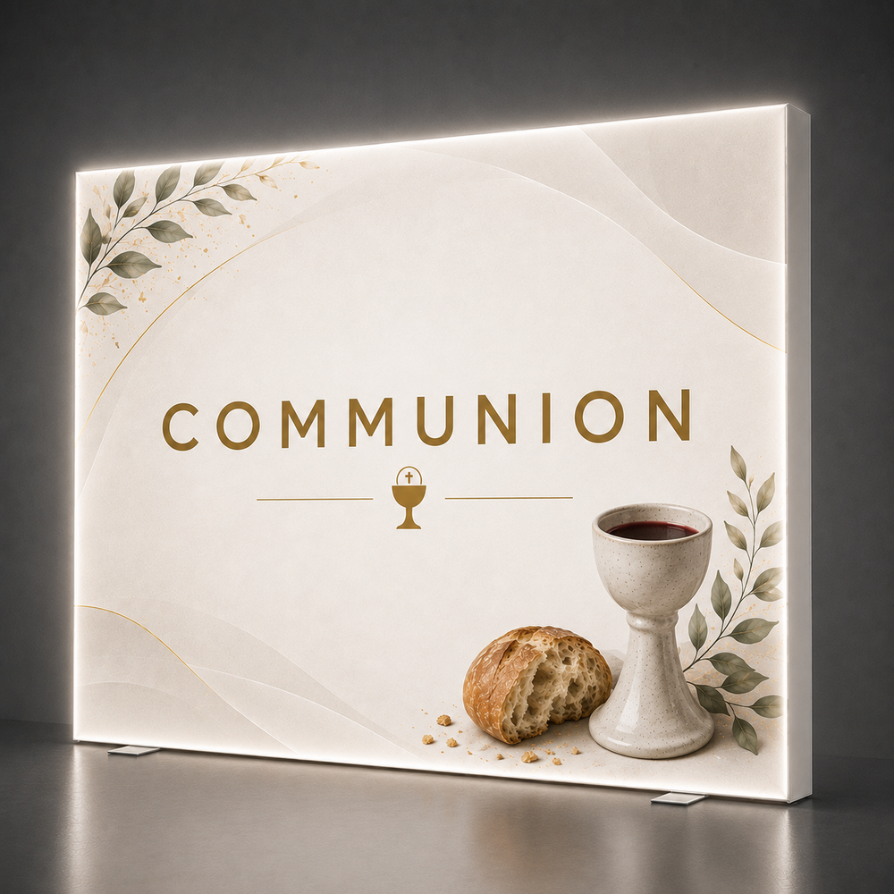 Church Faith Backlit SEG Pop-Up Display
