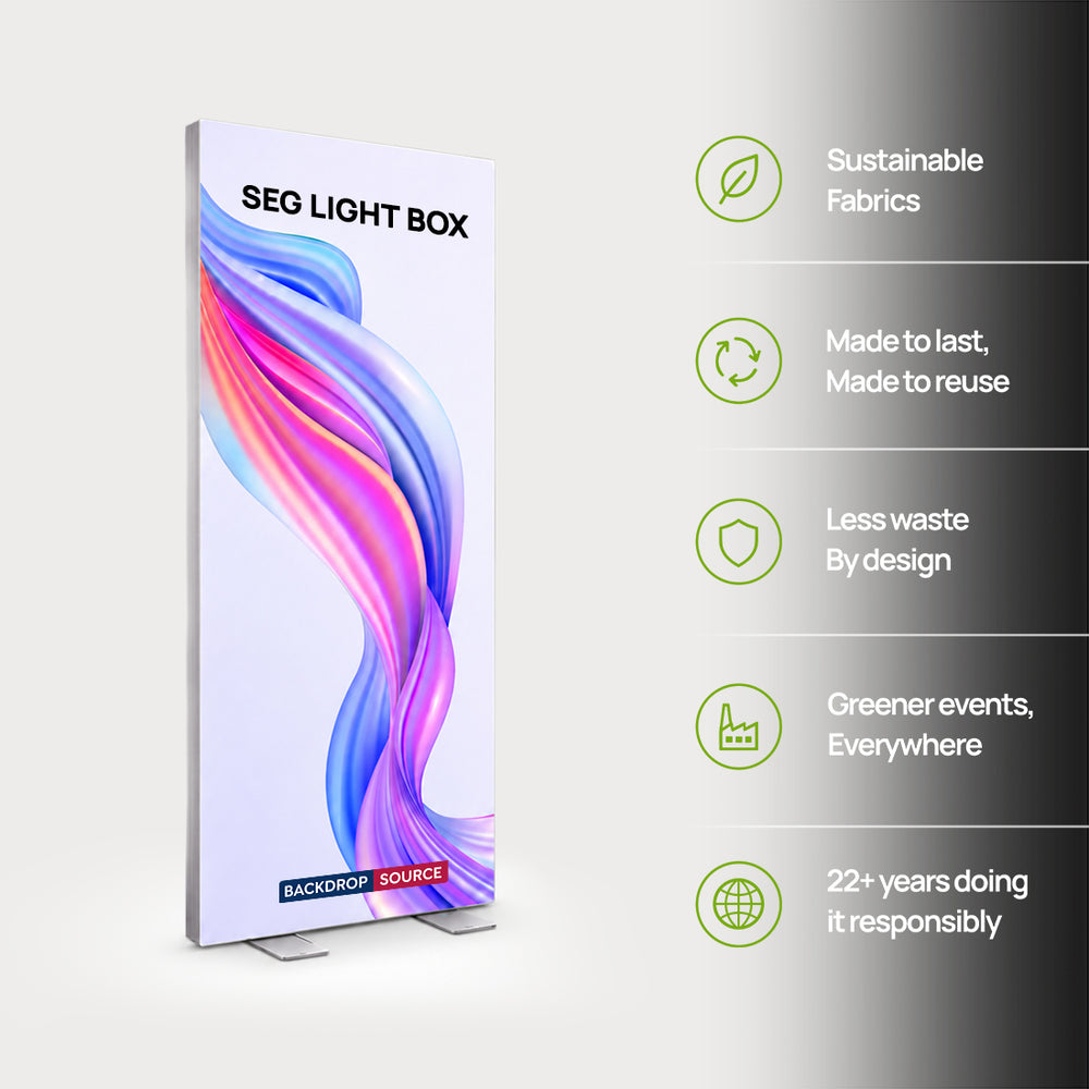 Backlit SEG Fabric Display Frame - 3.15inch Depth Aluminum Profile