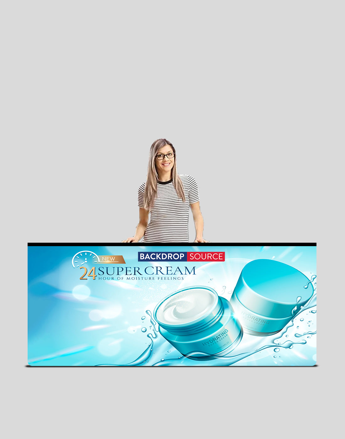 Premium Fabric Counter Display - 10ft W
