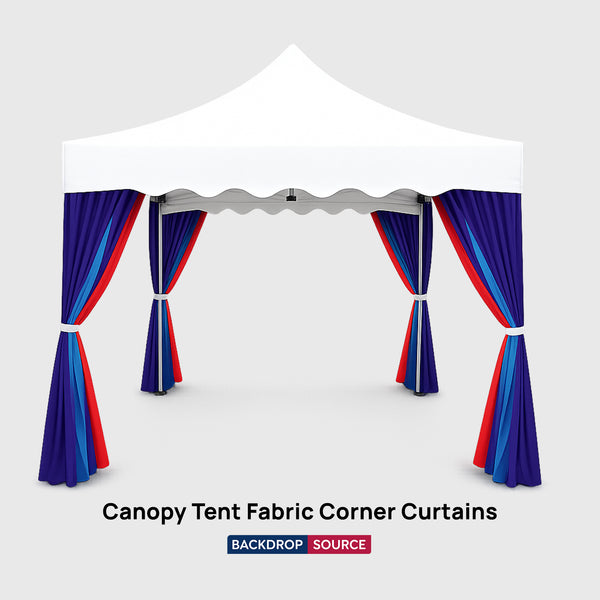 Carpa con dosel - Cortinas de esquina