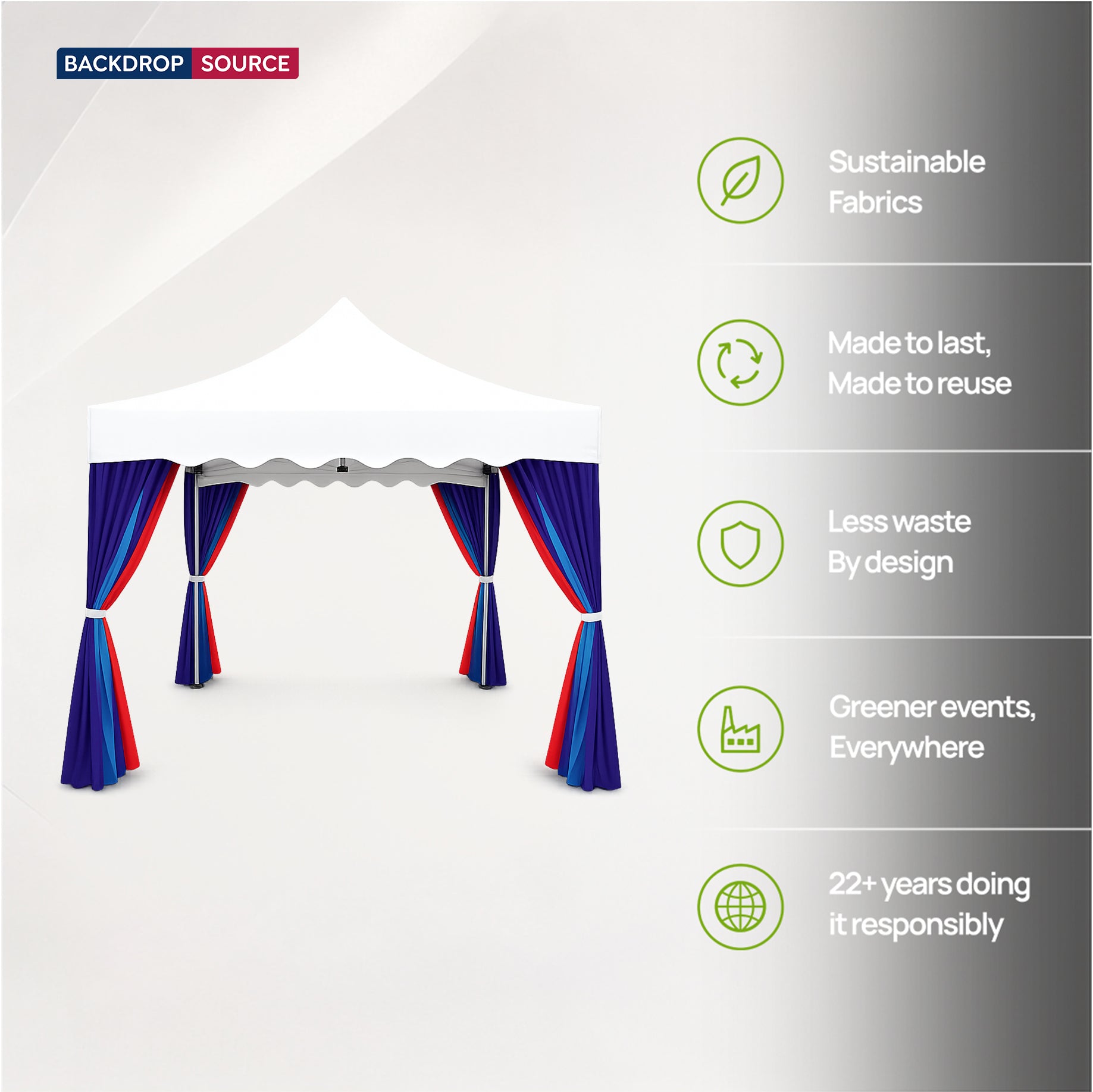 Canopy Tent Fabric Corner Curtains
