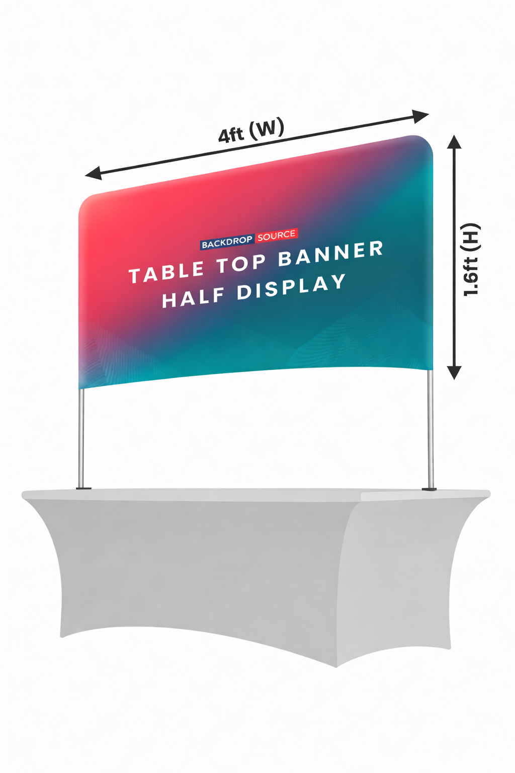Table Top Banner - Half Display
