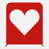 Straight Tension Fabric Media Wall – Heart Cutout