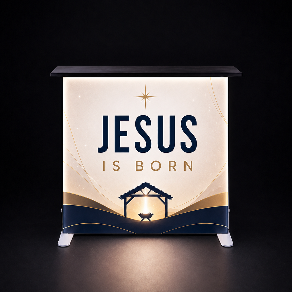 Church Backlit SEG Counter Display