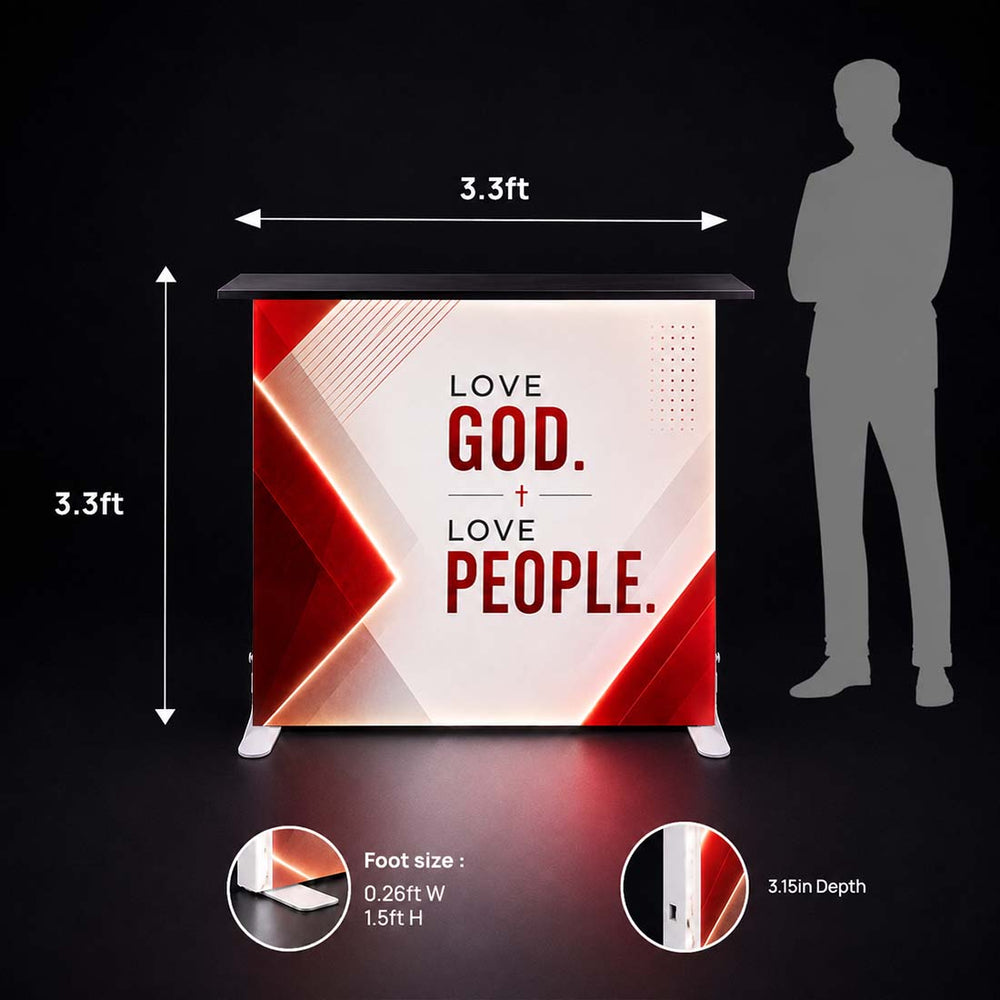 Church Backlit SEG Counter Display