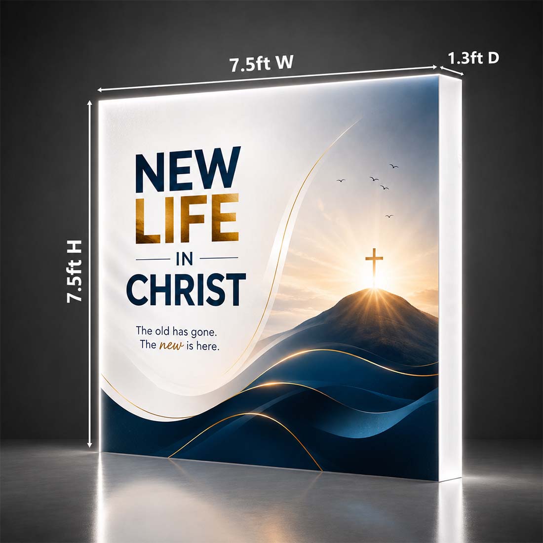 Church Faith Backlit SEG Pop-Up Display