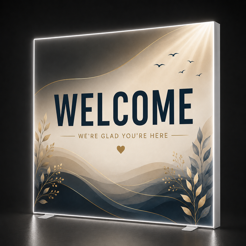 Church Faith Backlit SEG Pop-Up Display
