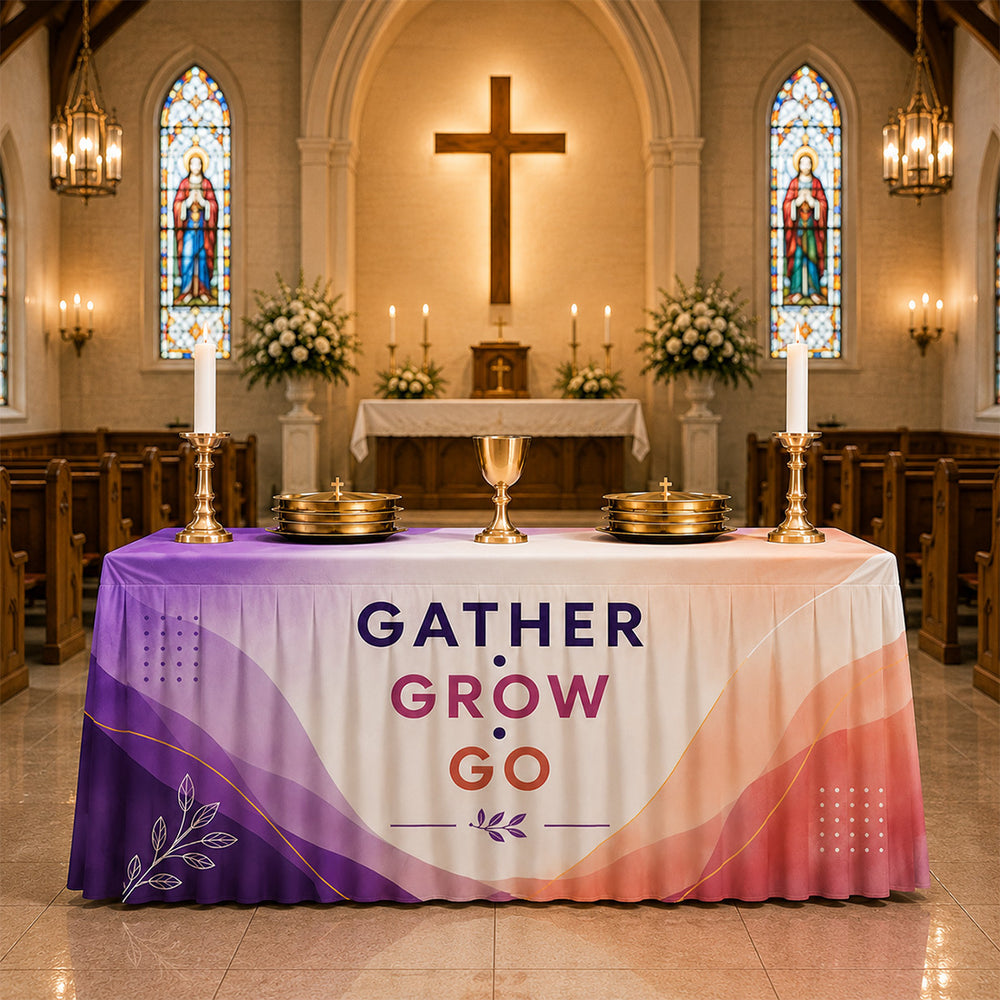 Church Fitted Table Skirt with Top
