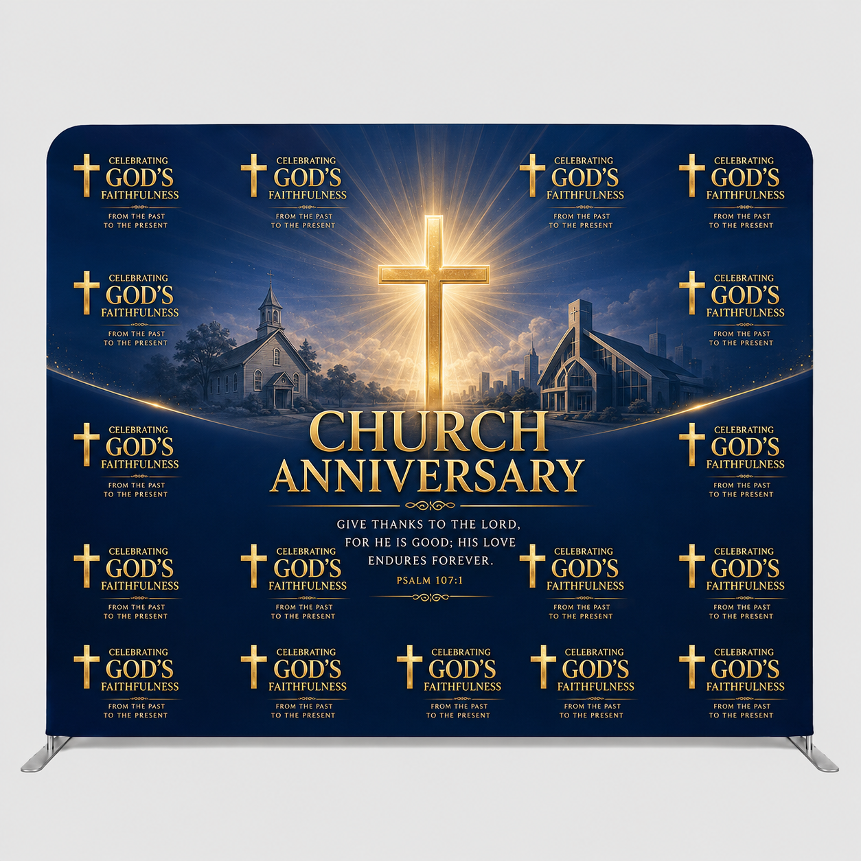 Church Photo Baptism, Step & Repeat Wall