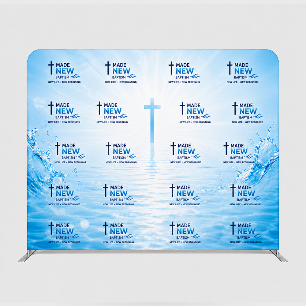 Church Photo Baptism, Step & Repeat Wall