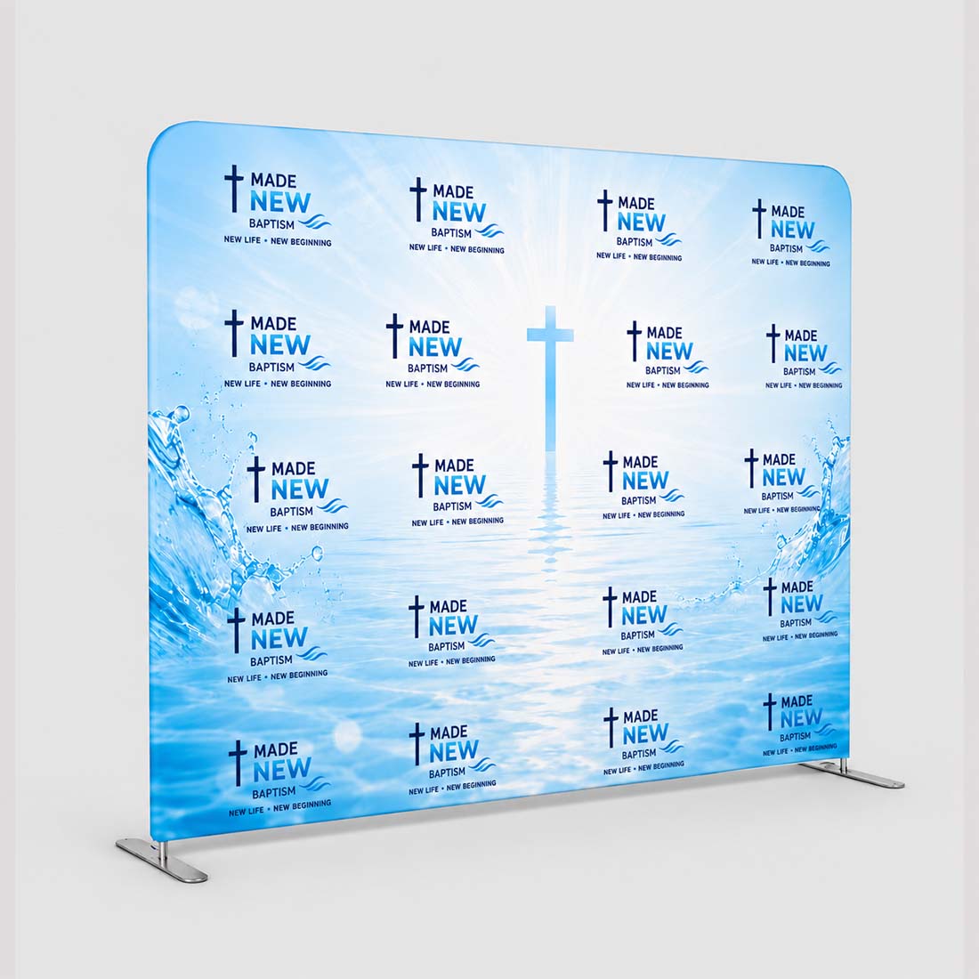 Church Photo Baptism, Step & Repeat Wall