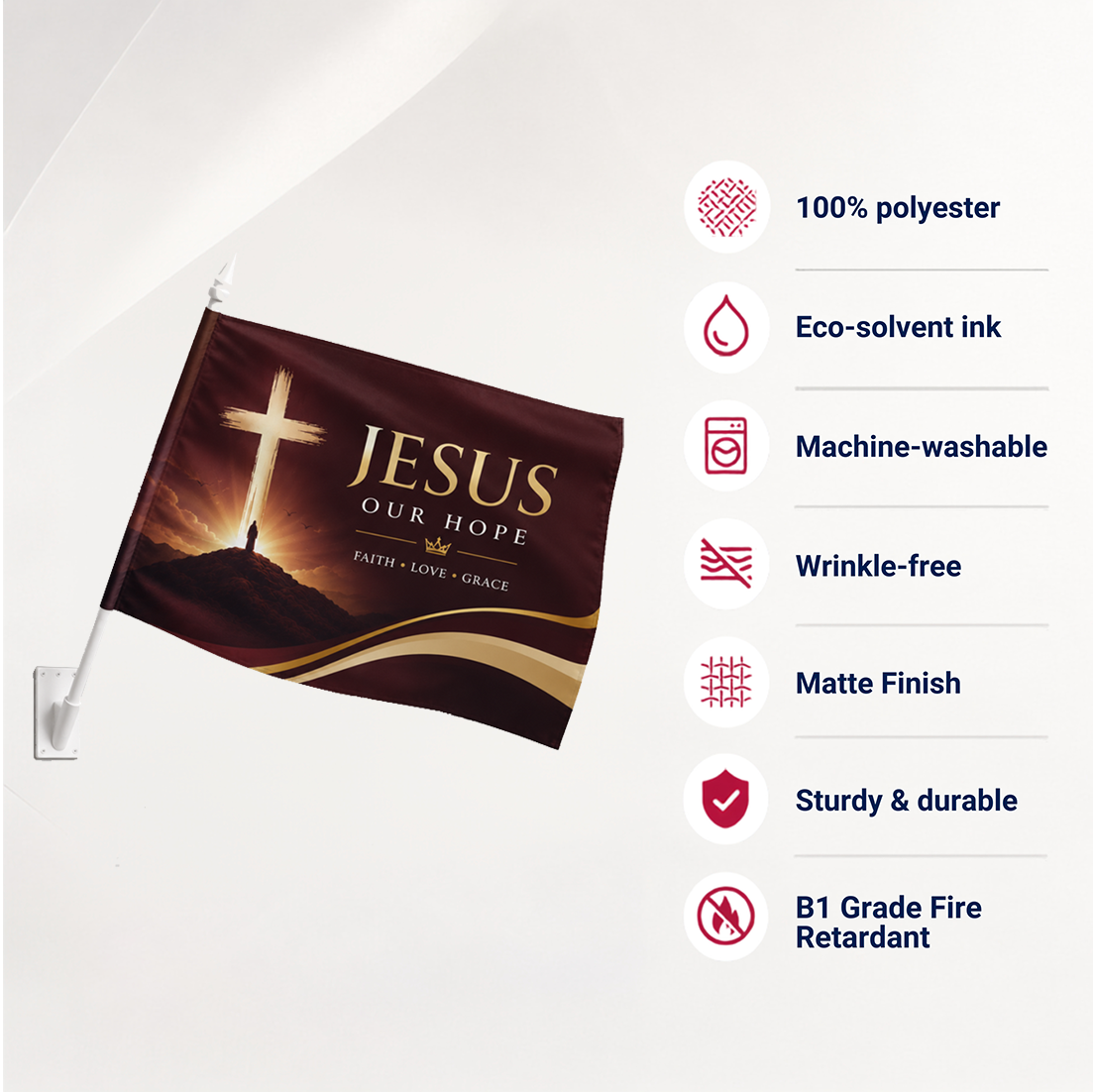 Church Wall Flag Banner
