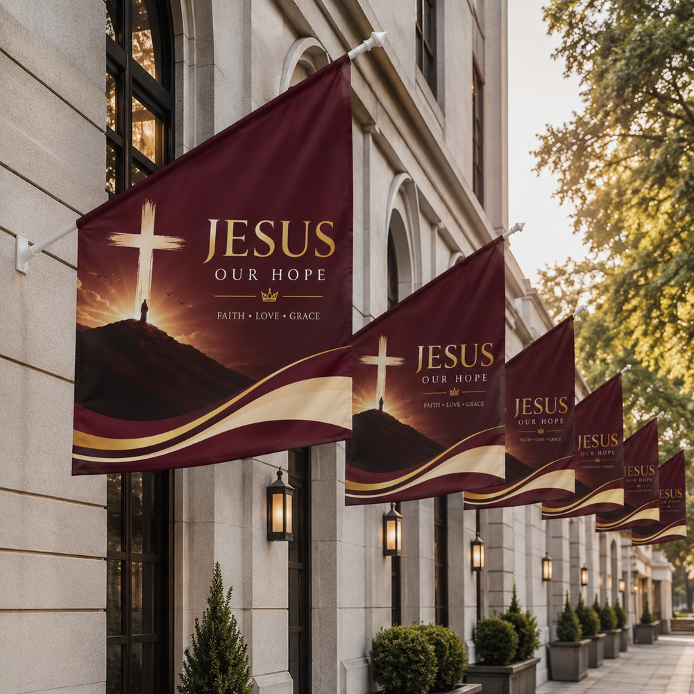 Church Wall Flag Banner