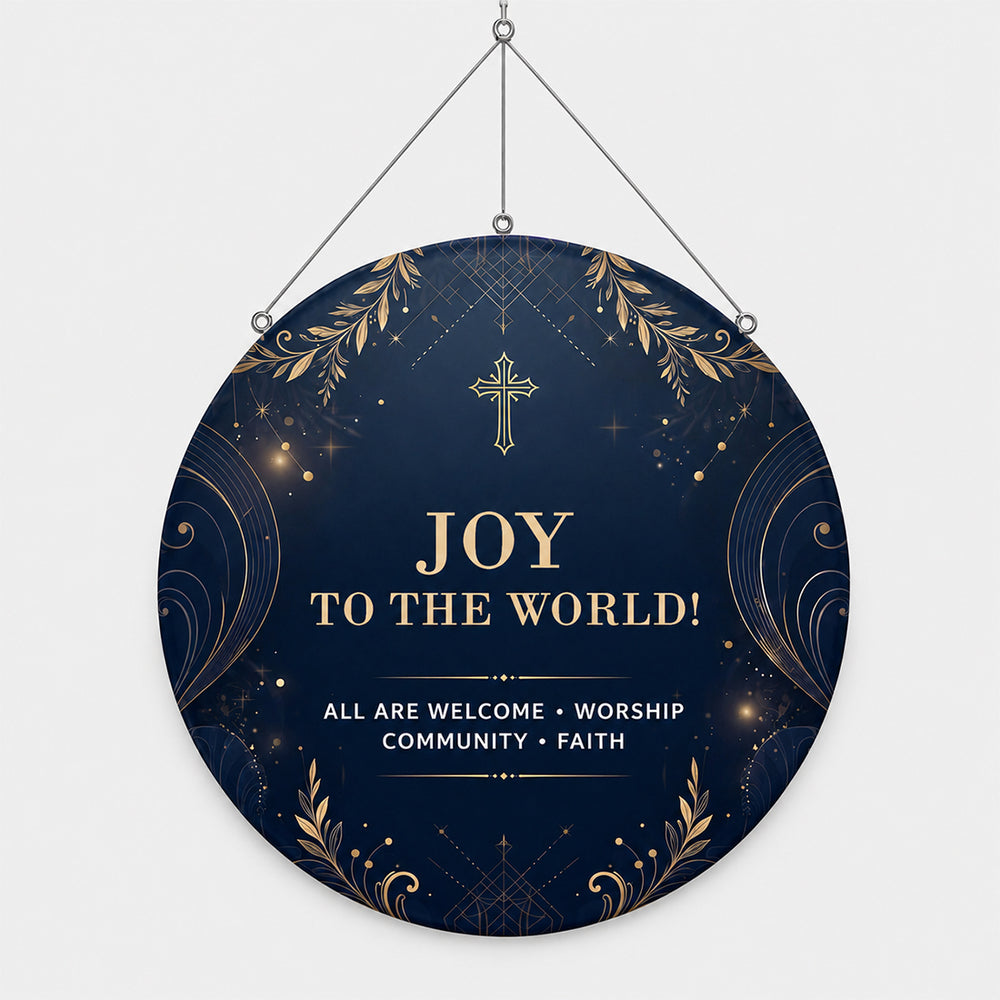 Church Vertical Disc Banner
