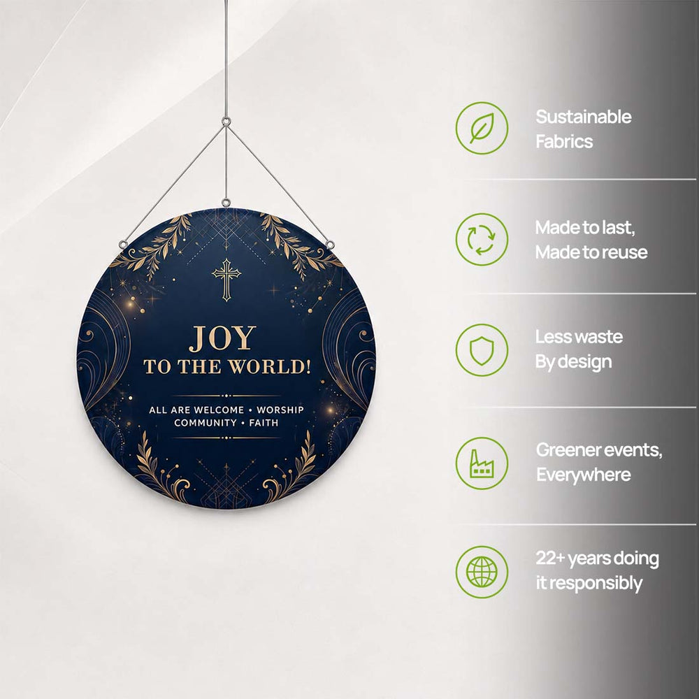 Church Vertical Disc Banner