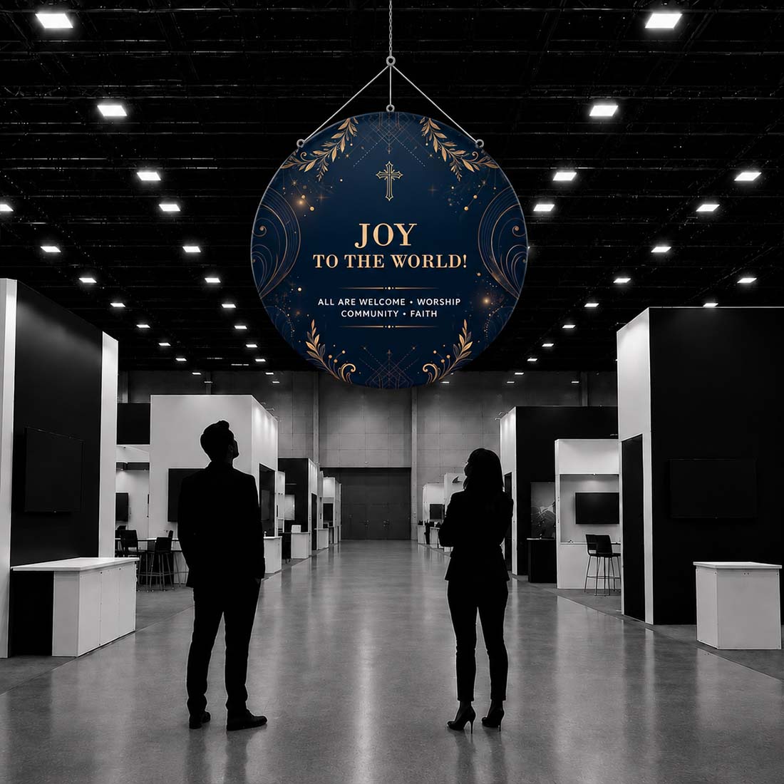 Church Vertical Disc Banner